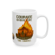 15oz Courage Under Fire – Strength in the Smoke Firefighter Mug